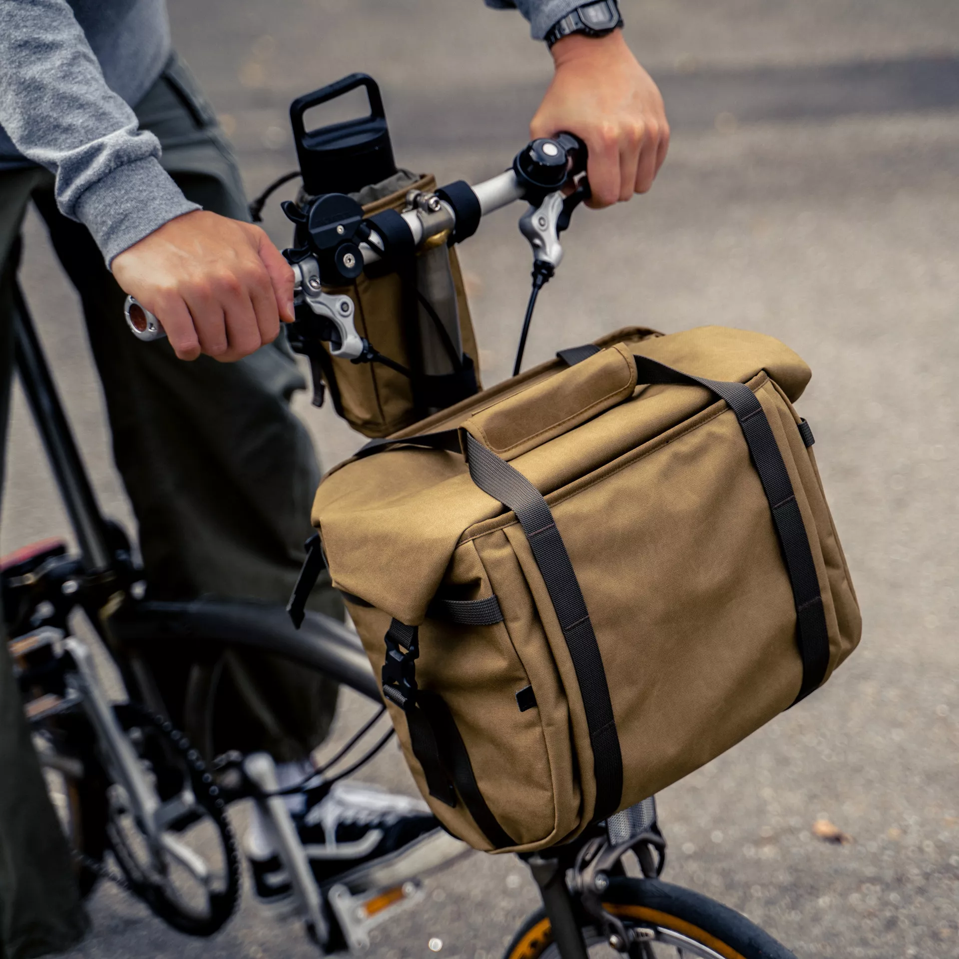 Túi Wotancraft Mini Basket for Brompton - Khaki