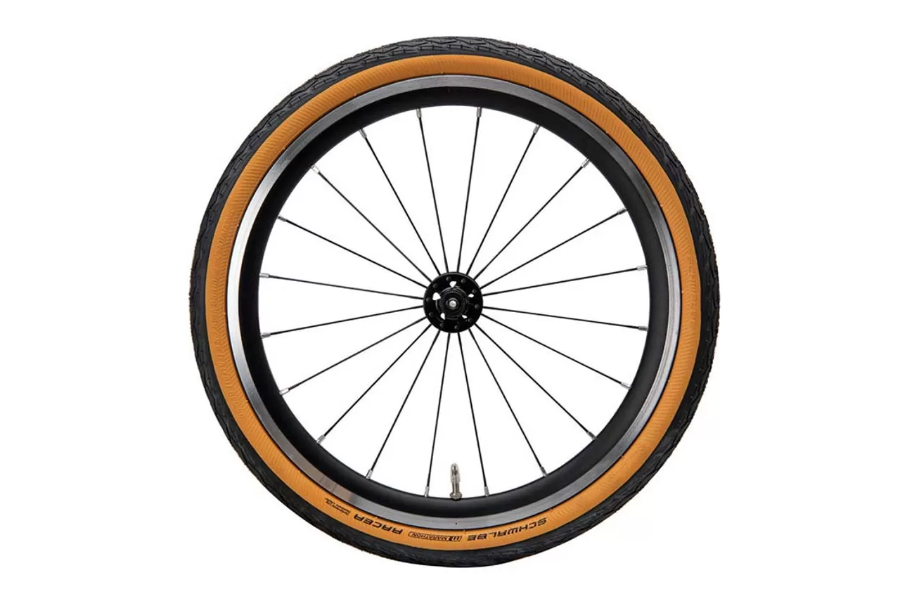 Lốp-vỏ Schwalbe Marathon Racer Tanwall 16' 349-35 cho xe đạp gấp Brompton