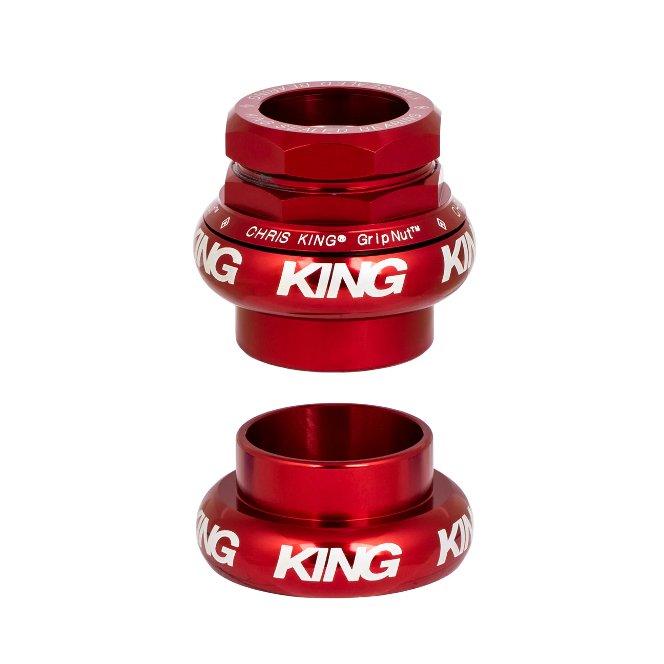 Chén cổ Chris King (đỏ-logo trắng)