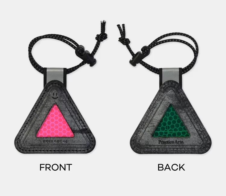 Phản quang tam giác viền da Practico Arte Hangang Dabansa màu Bridle Black