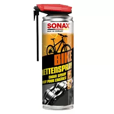 SONAX BIKE CHAIN SPRAY with EasySpray: Dung dịch bảo dưỡng và bôi trơn xích xe cao cấp