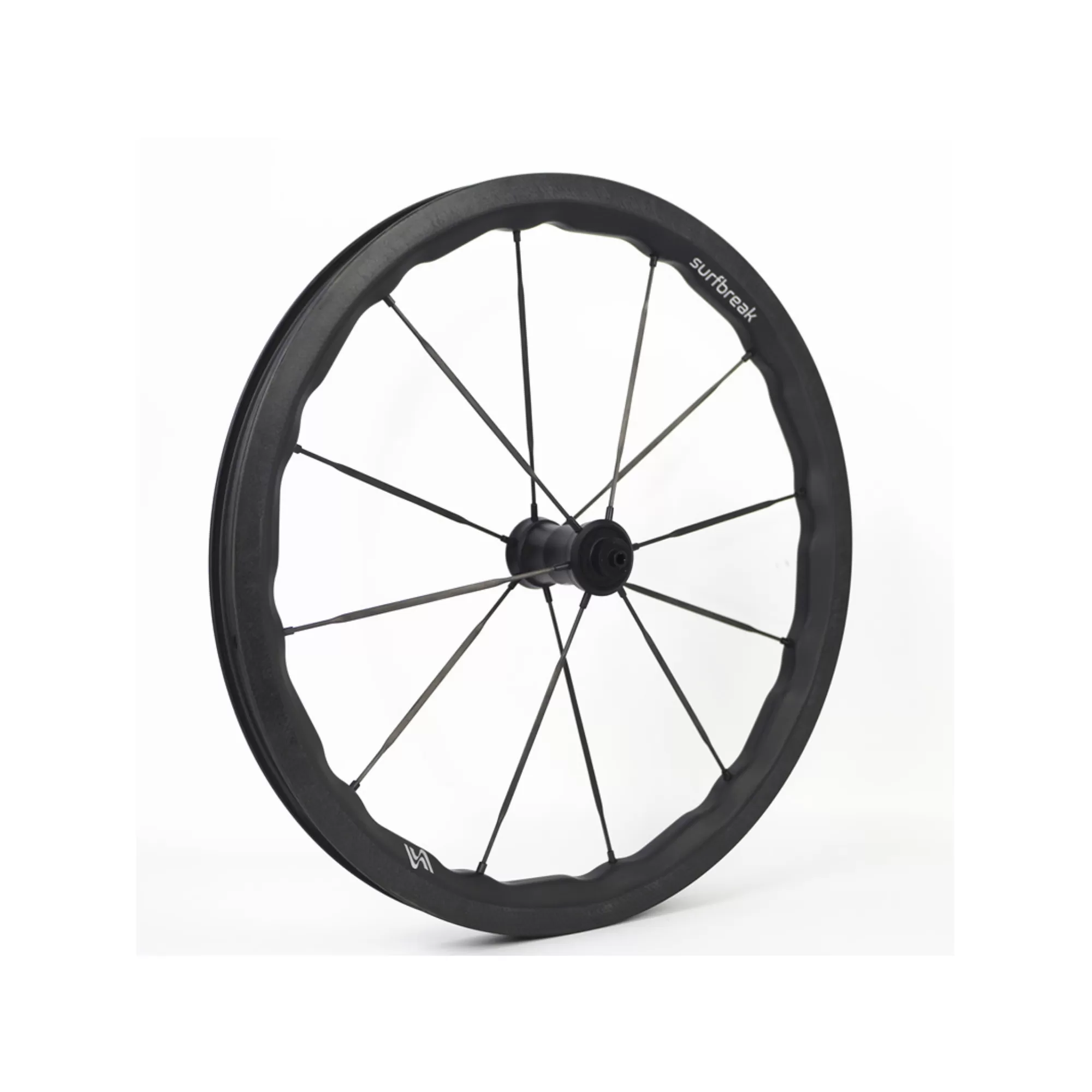 Bộ bánh xe SMC Surfbreak 16 inch 349 nan hoa carbon vành sóng cho xe đạp gấp Brompton 7 tốc độ