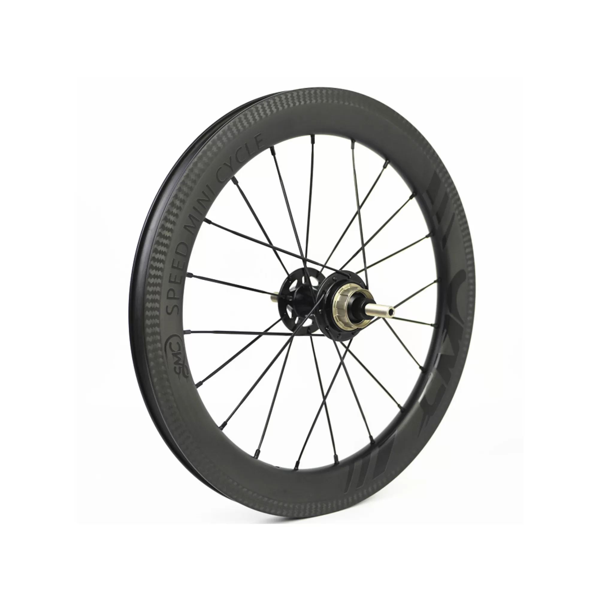 Bộ bánh xe carbon SMC 349-CW1-38 16" 349 38MM dành cho xe đạp Brompton 2 số và 3/4 số