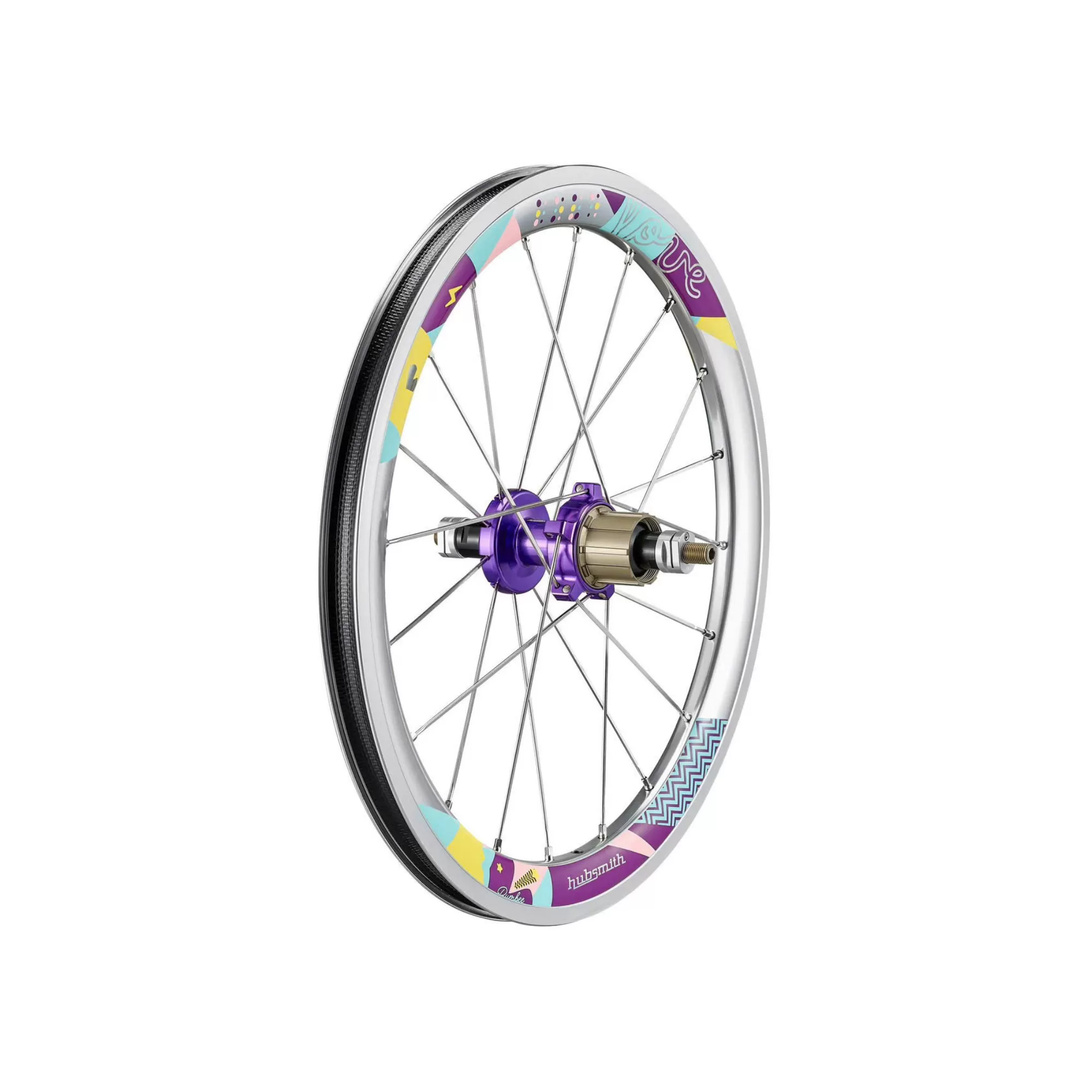 Bộ bánh xe Hubsmith HS-Bumbee 7 Speed Love Edition II (CE) Sand Silver