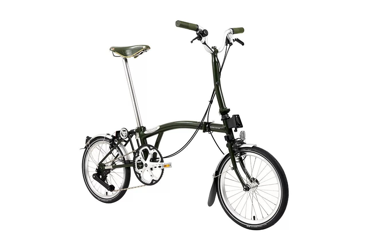 C Line 4 Speed Brompton Classic Edition Cedar Green