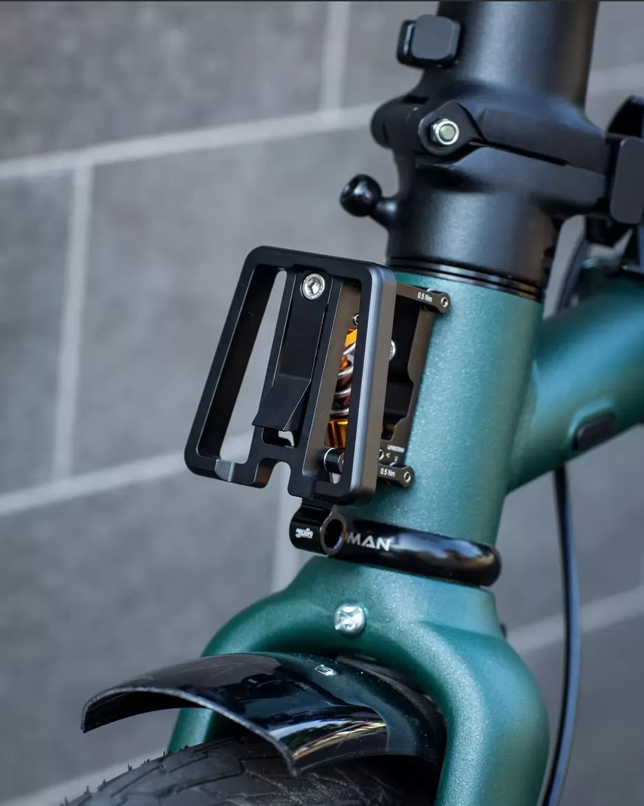 Mũi Heo | Front Carrier Block Brompton G-Line Juintech Black