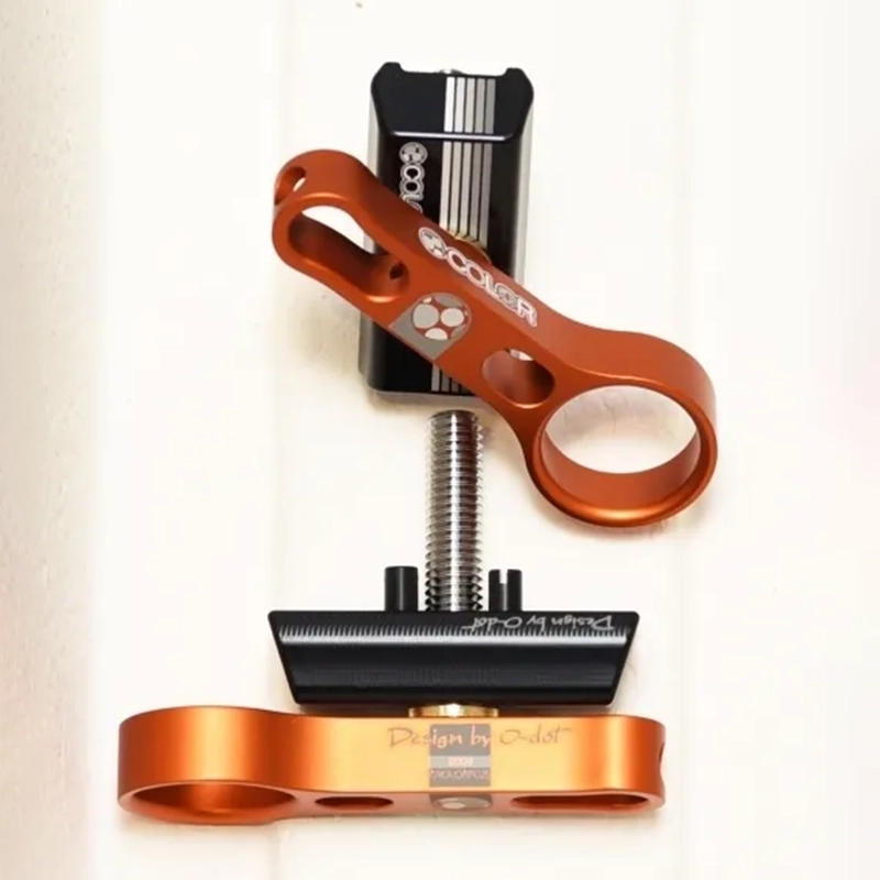 Bộ Khoá Bản Lề Brompton Hinge Clamp Set C-Clamp: Black/Orange