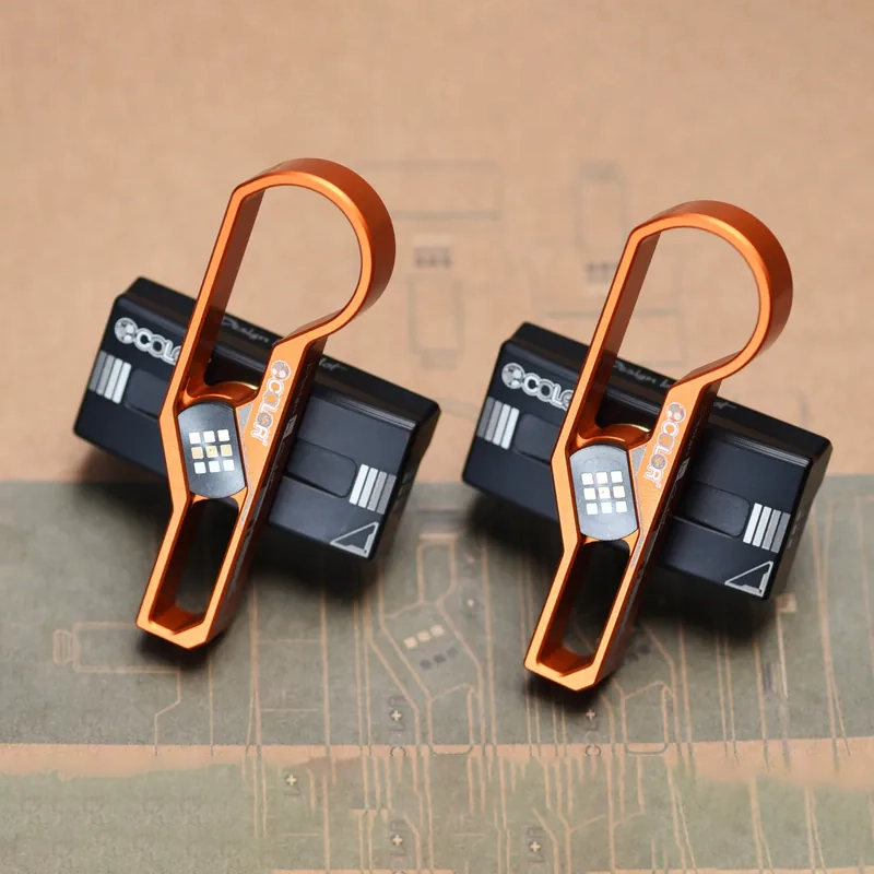 Bộ Khoá Bản Lề Brompton T-Line Hinge Clamp Set - Matte Black/Orange