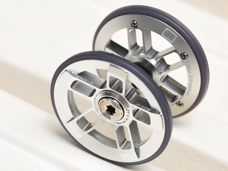 Bánh Xe Phụ Cho Brompton Colorplus Easy Wheel BRER02 Silver/Matte Silver